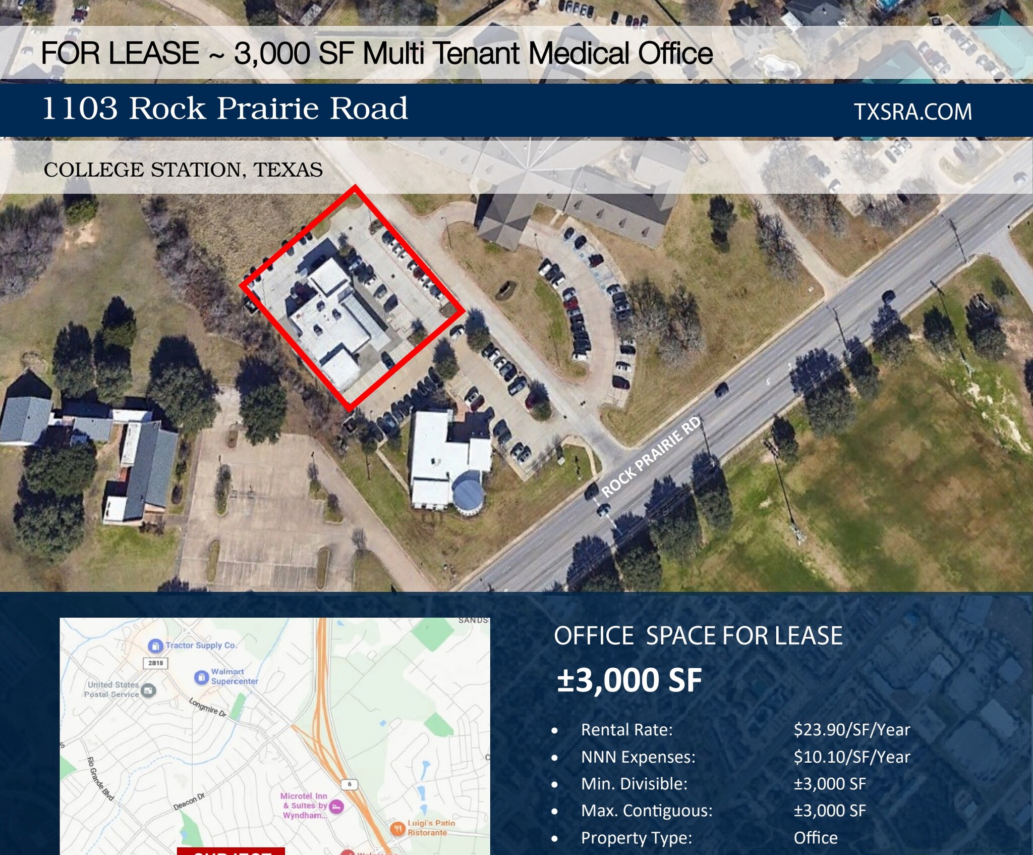 1103 Rock Prairie Rd, College Station, TX for Rent