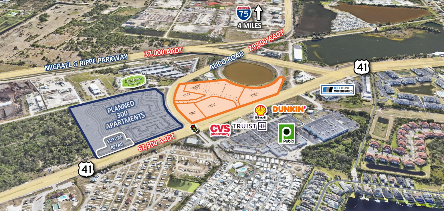 SEC of US-41 @ Alico Road, Fort Myers, FL for Rent