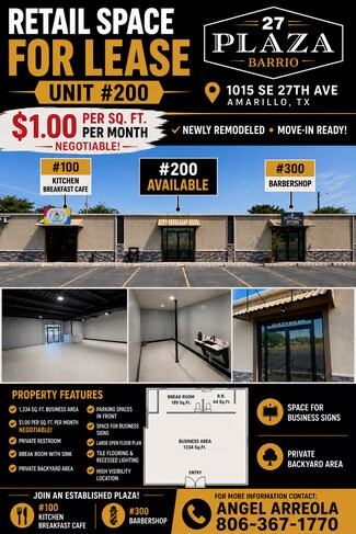 Amarillo, TX Retail - 1015 SE 27th Ave Amarillo, TX Retail - 1015 SE 27th Ave