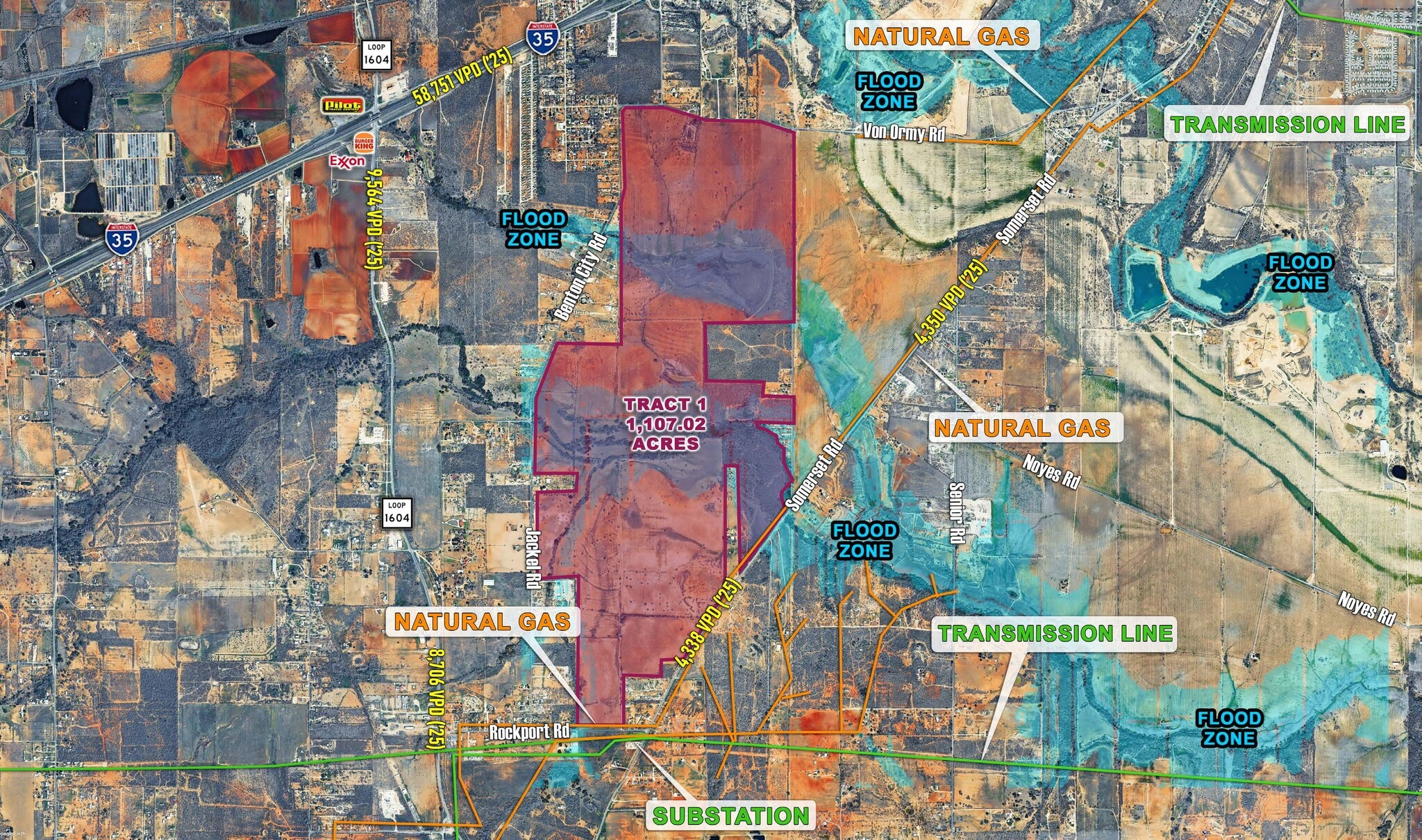 Somerset Rd & Noyes Rd, Von Ormy, TX for Sale