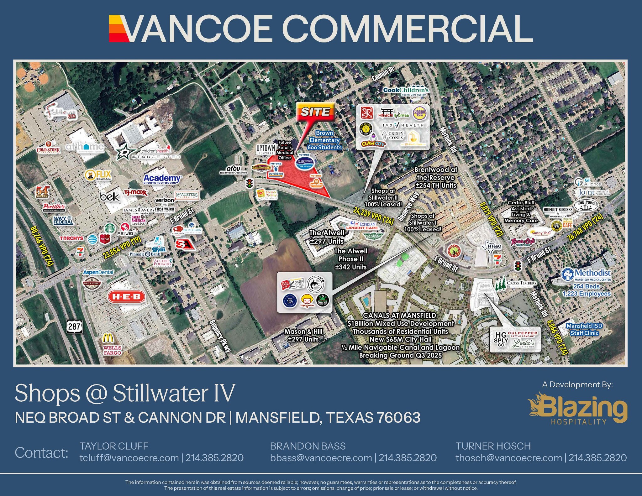 NEQ of Broad St & Cannon Dr, Mansfield, TX for Rent