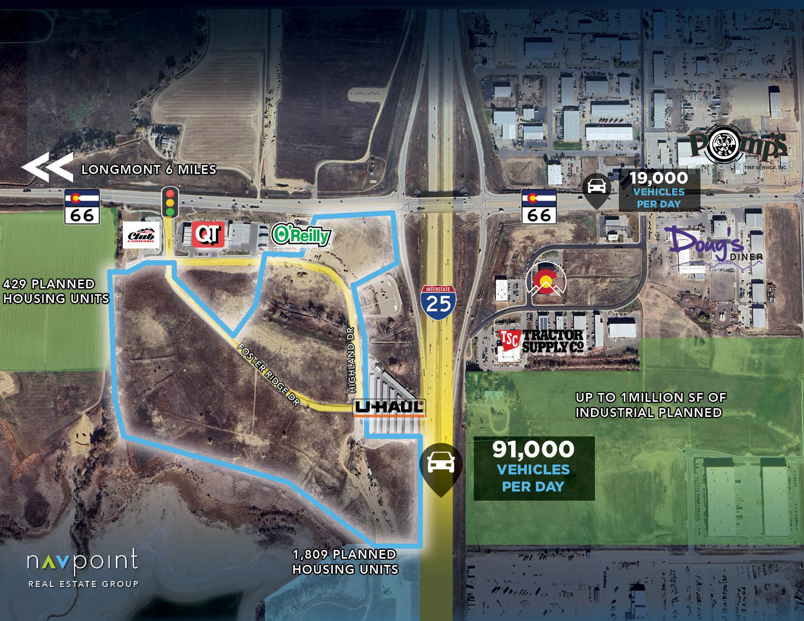 SWQ of 66 and I-25 hwy, Mead, CO for Sale