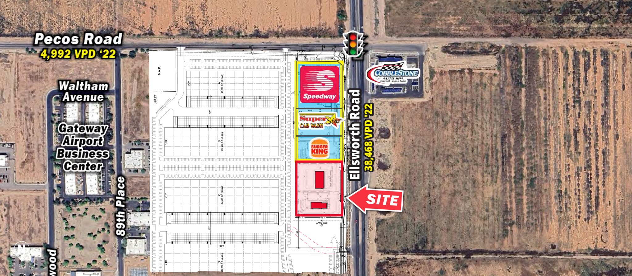 SWC Pecos Rd & Ellsworth Rd, Mesa, AZ for Rent