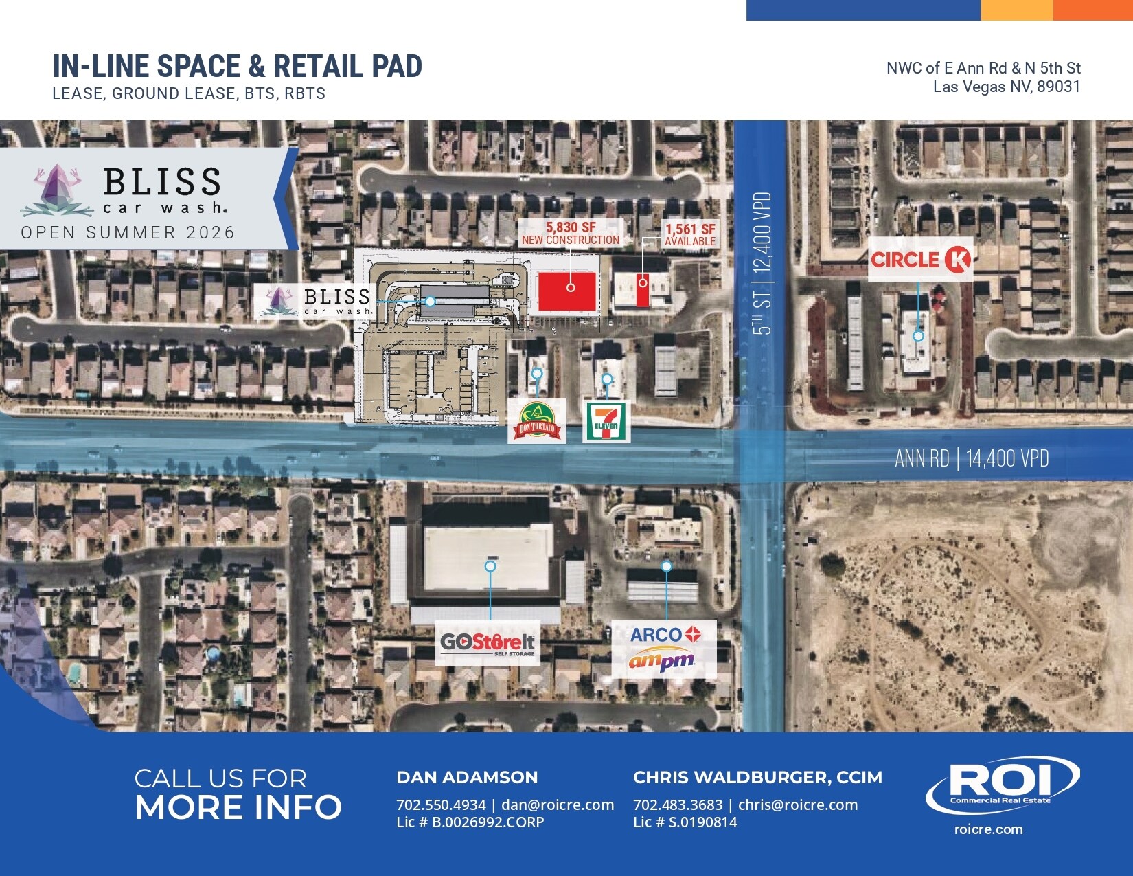 Ann Road & 5th Street, Las Vegas, NV for Rent