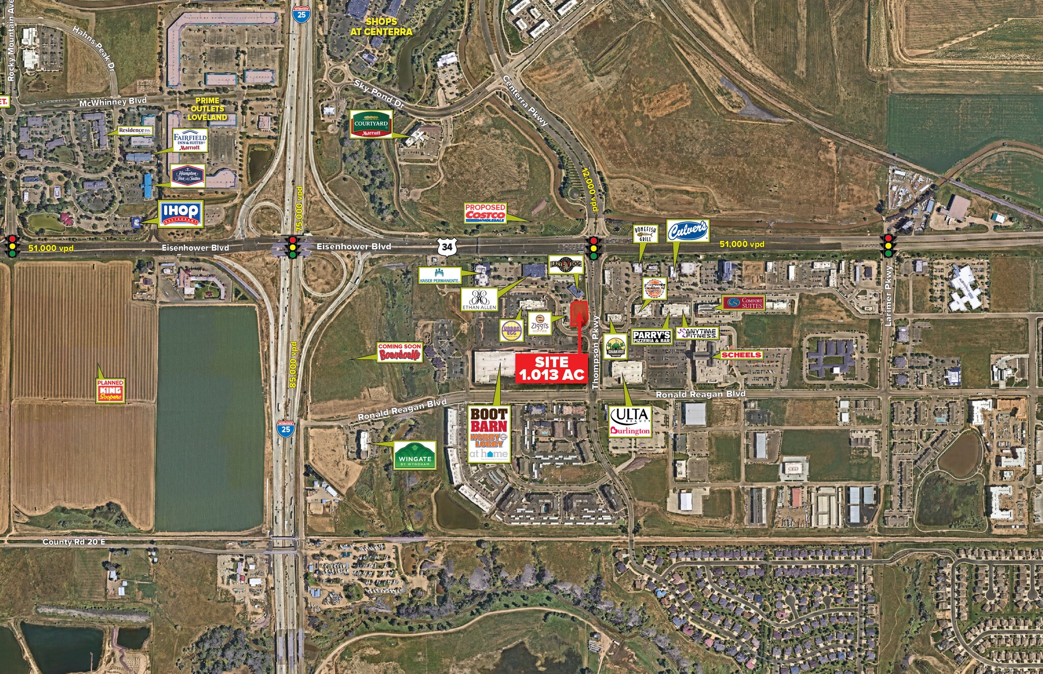 SEQ Hwy 34 & I-25, Johnstown, CO for Sale