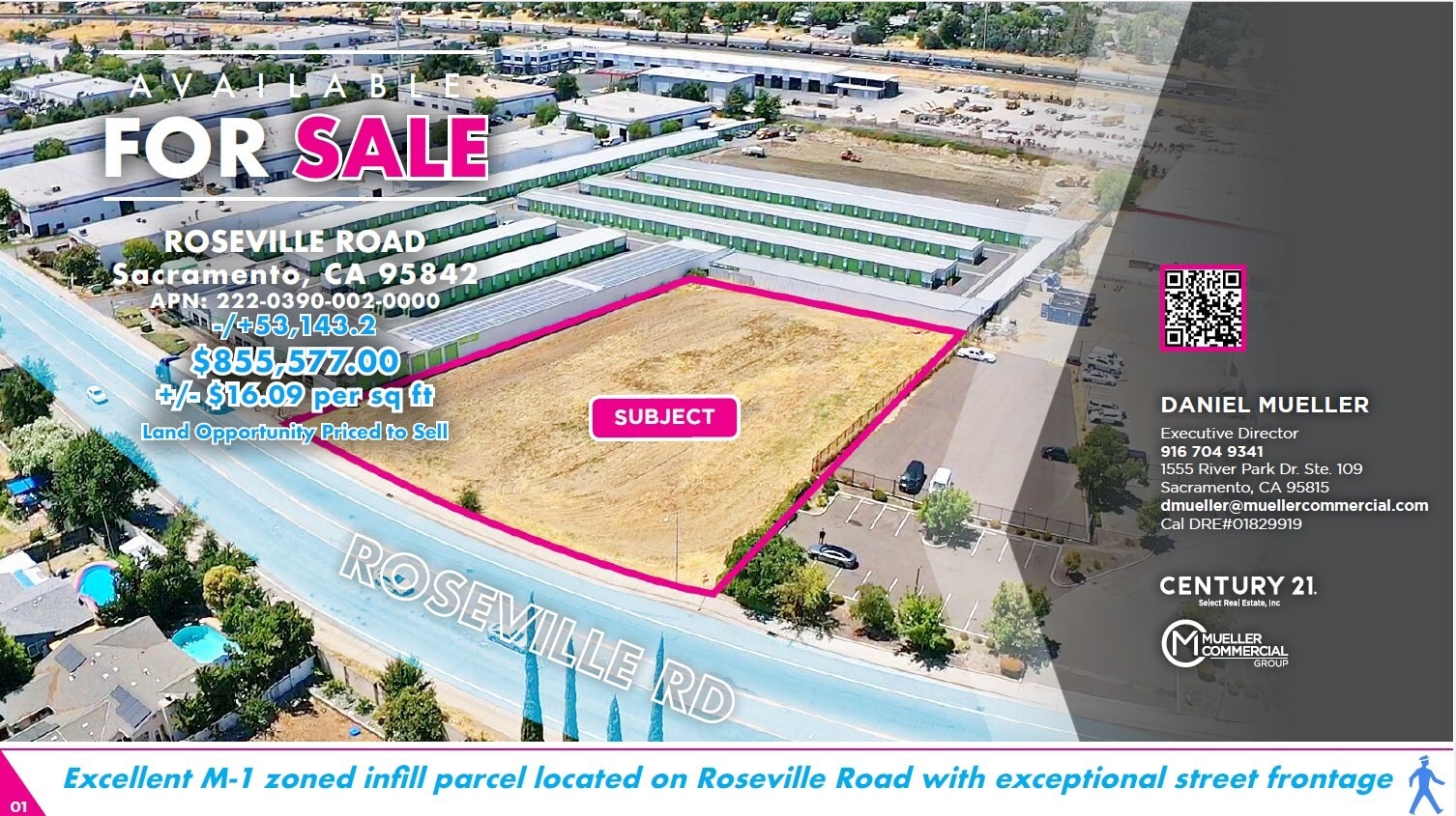 Roseville Rd @ Stationers Way, Sacramento, CA for Sale