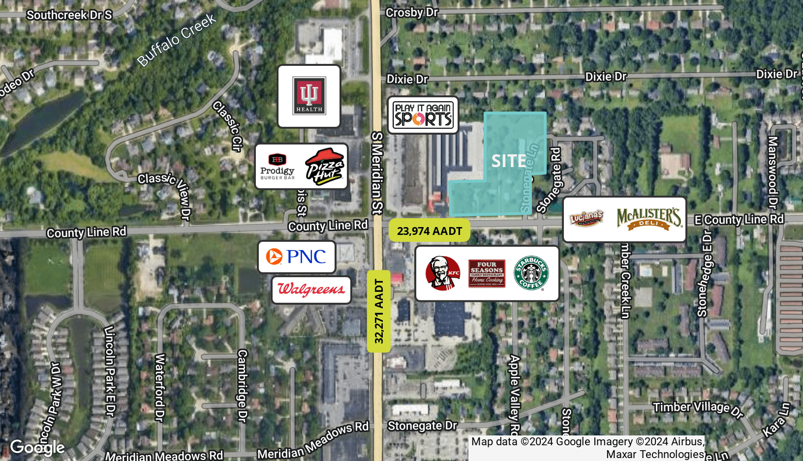 20, 90, 104, & 108 E. County Line Rd. Rd, Indianapolis, IN for Sale