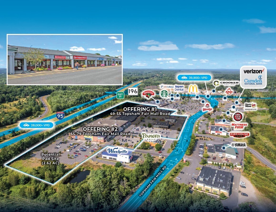 65-79 Topsham Fair Mall Rd, Topsham, ME for Sale