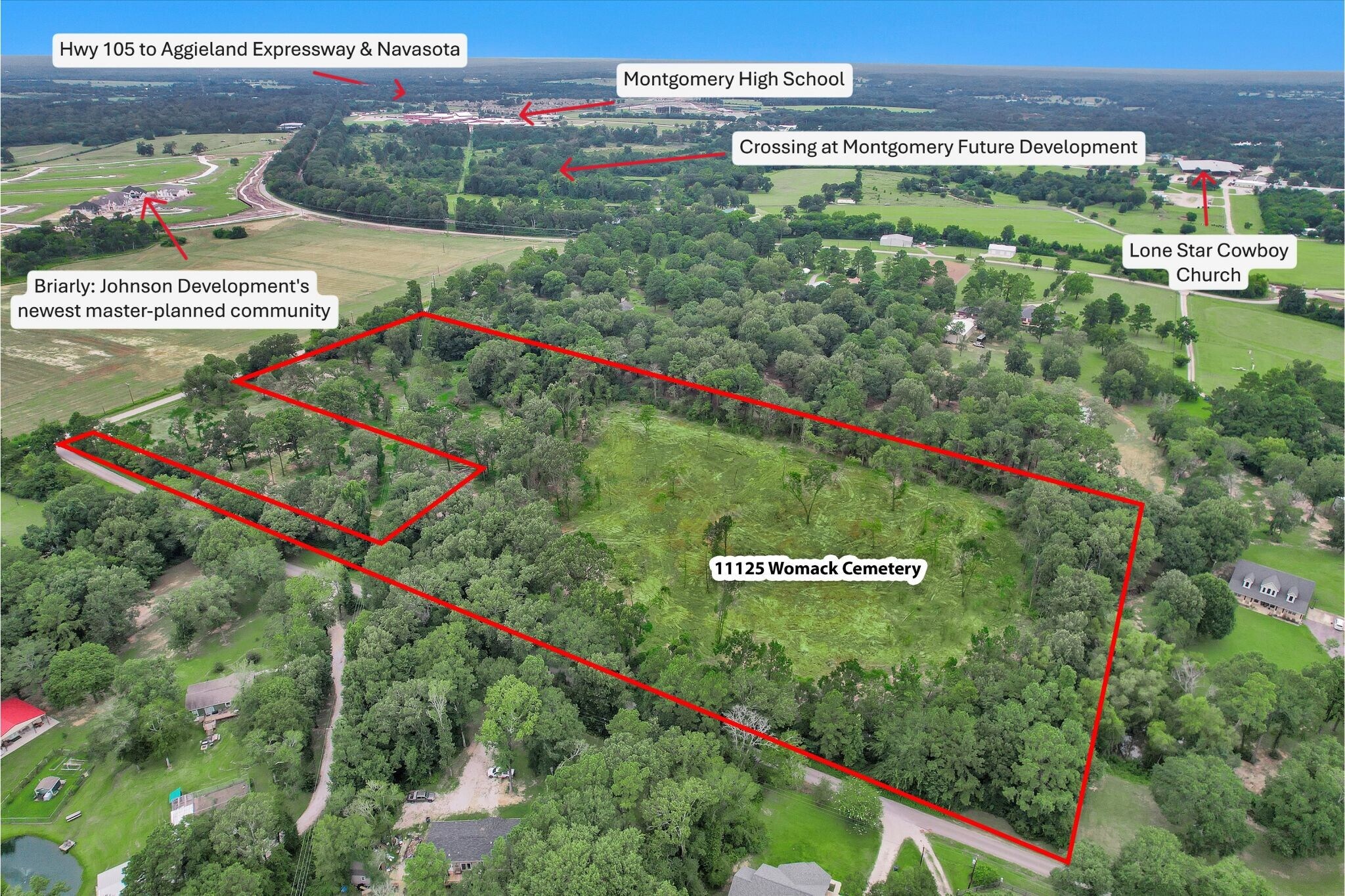 10.548 Acres, Montgomery, TX for Sale