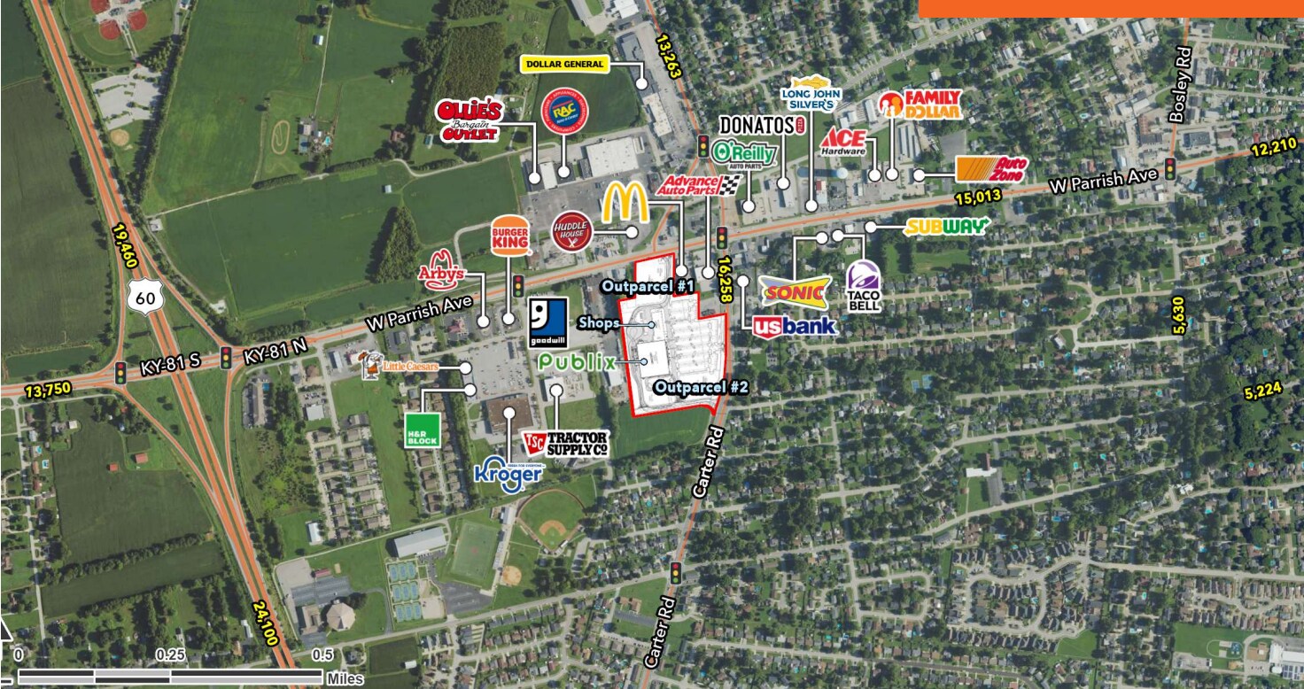 W CARTER ROAD & WEST PARRISH AVENUE Ave, Owensboro, KY for Rent