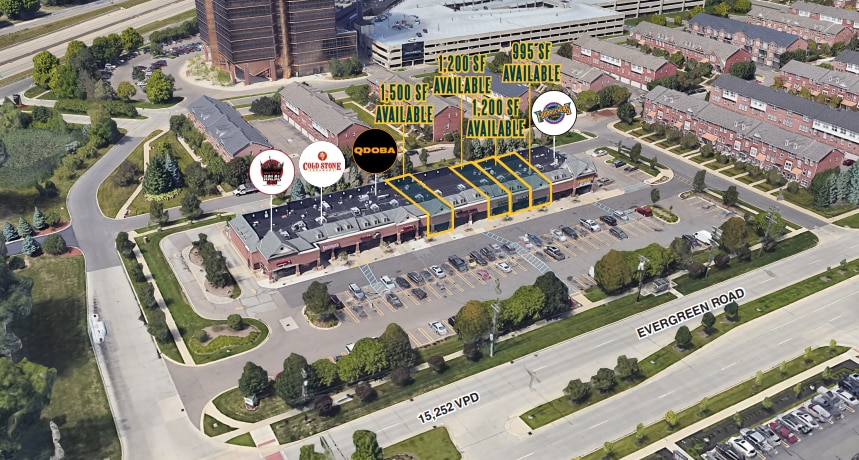 25203-25309 Evergreen Rd, Southfield, MI for Rent