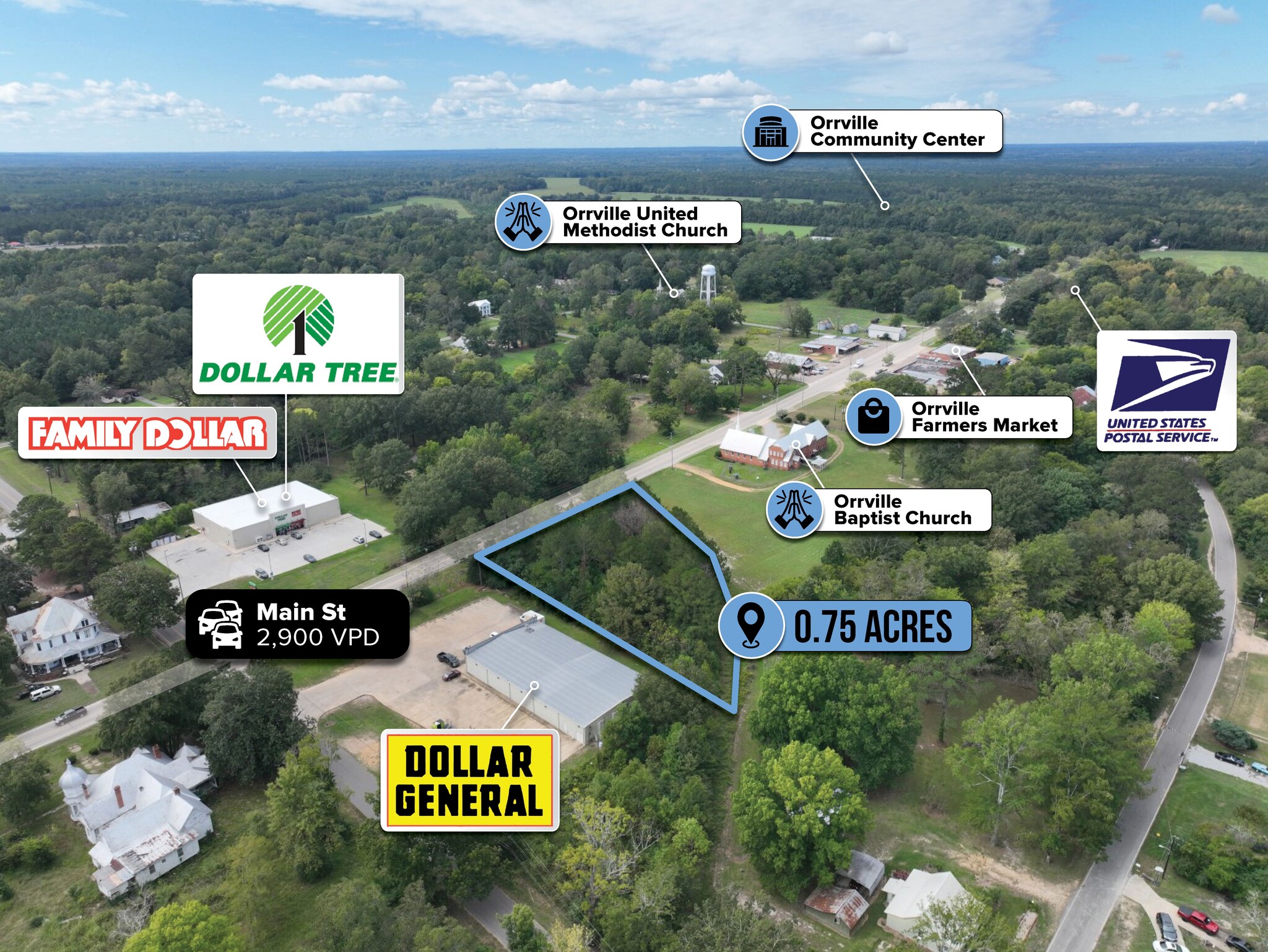 adj. to 14344 Main St, Orrville, AL for Sale