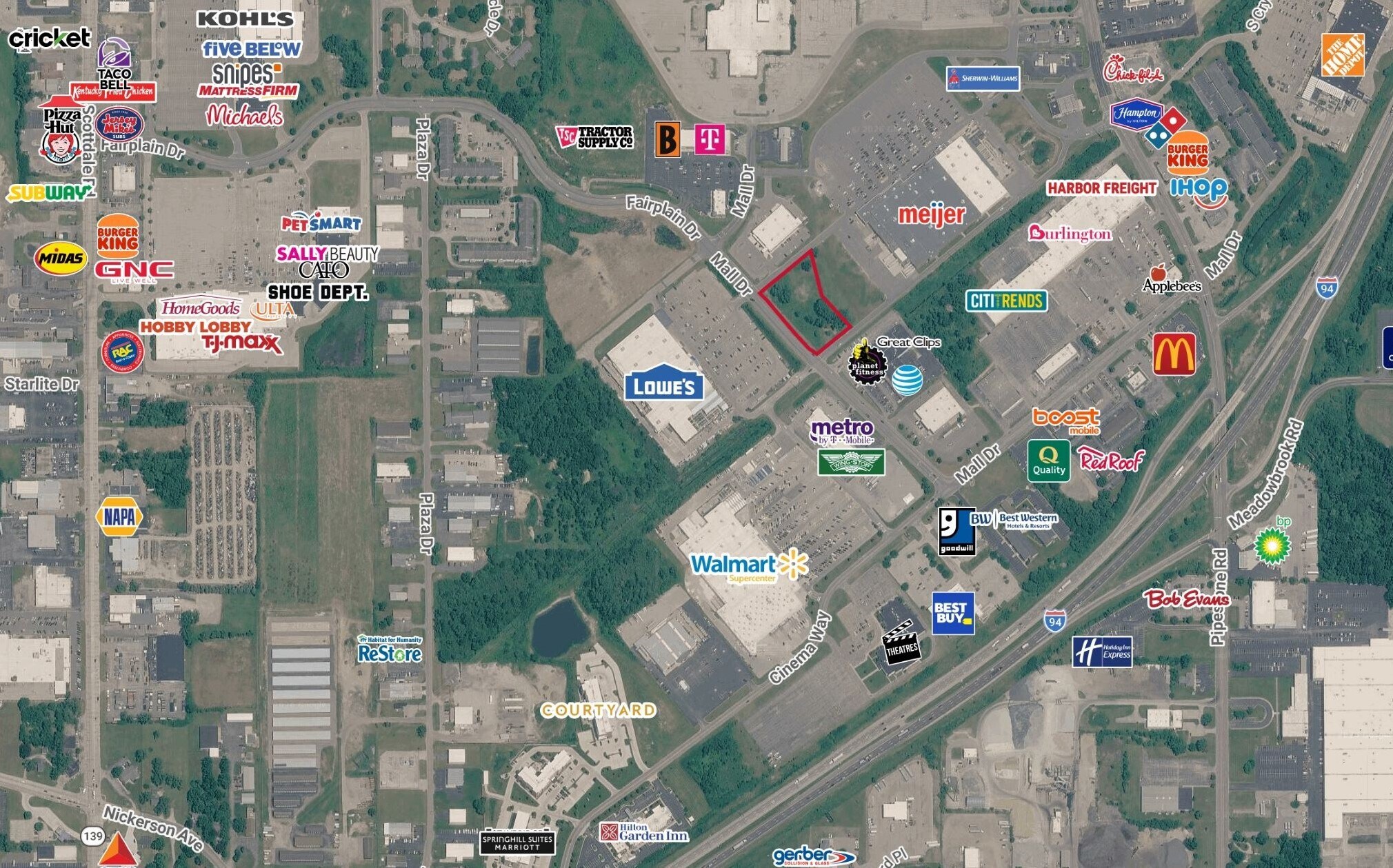1295 Mall Dr, Benton Harbor, MI for Rent