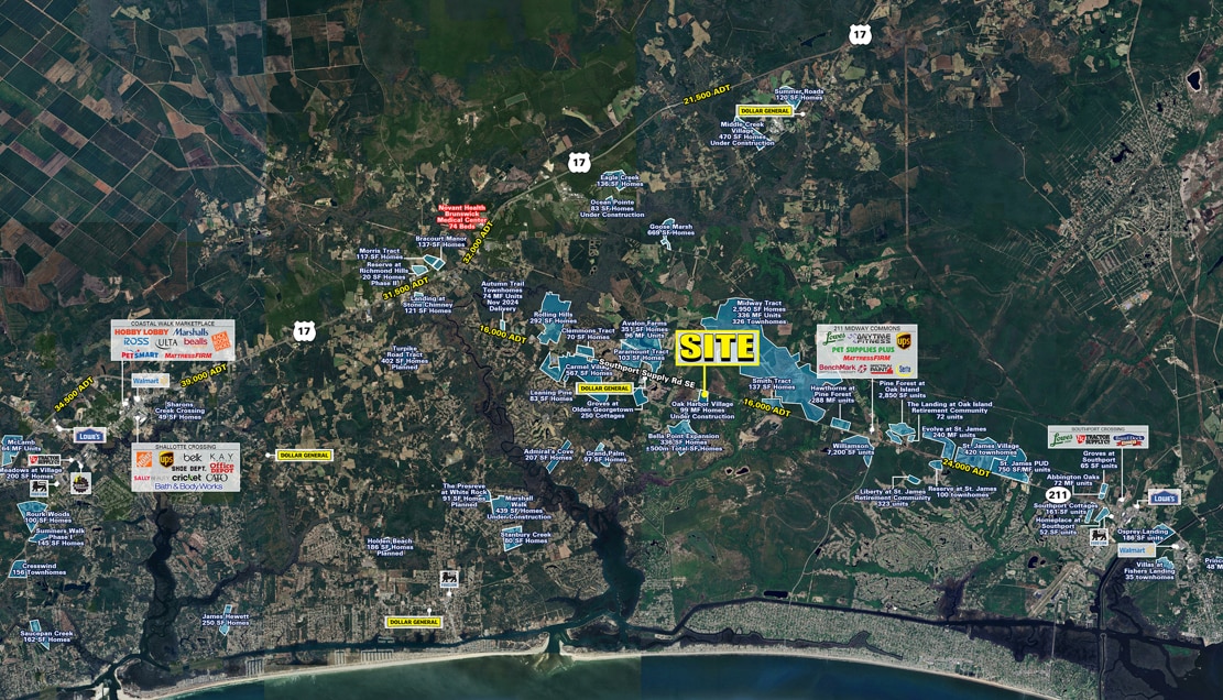 Southport-Supply Rd SE & Sunset Harbor Rd SE SE, Bolivia, NC for Rent