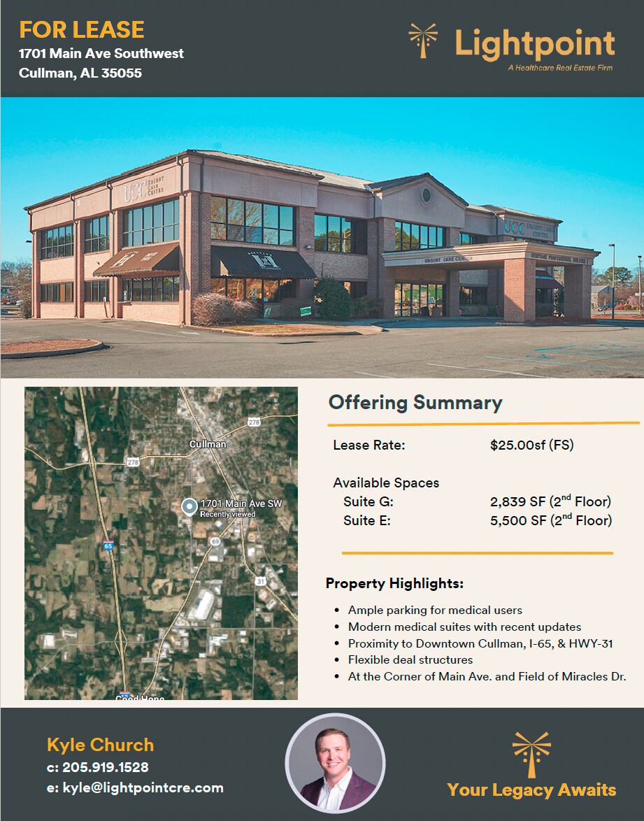 1701 Main Ave SW, Cullman, AL for Rent