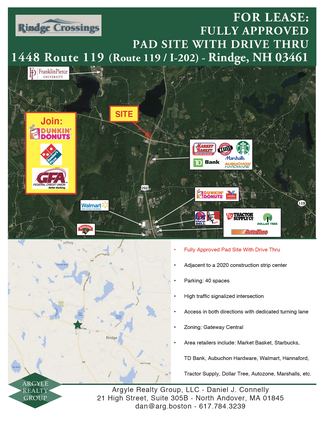 Rindge, NH Commercial Land - 119 Corner Of Rte 119 &