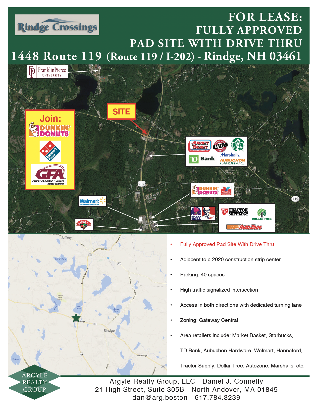 119 Corner Of Rte 119 &, Rindge, NH for Rent