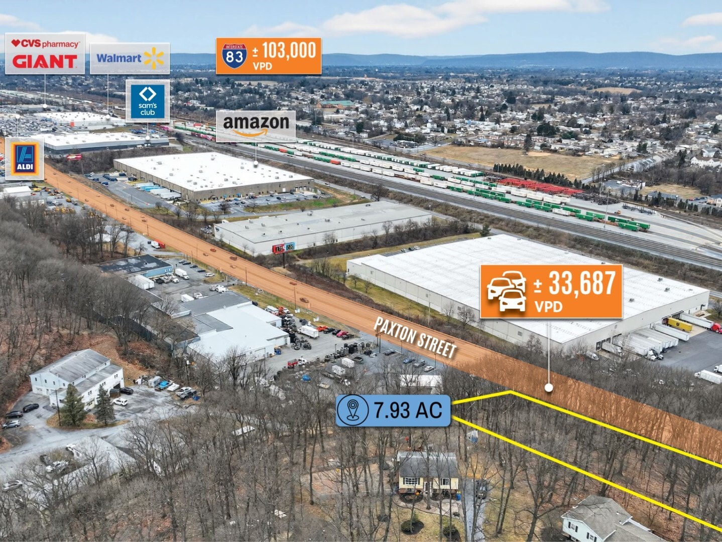 adj. to 7451 Paxton St, Harrisburg, PA for Sale