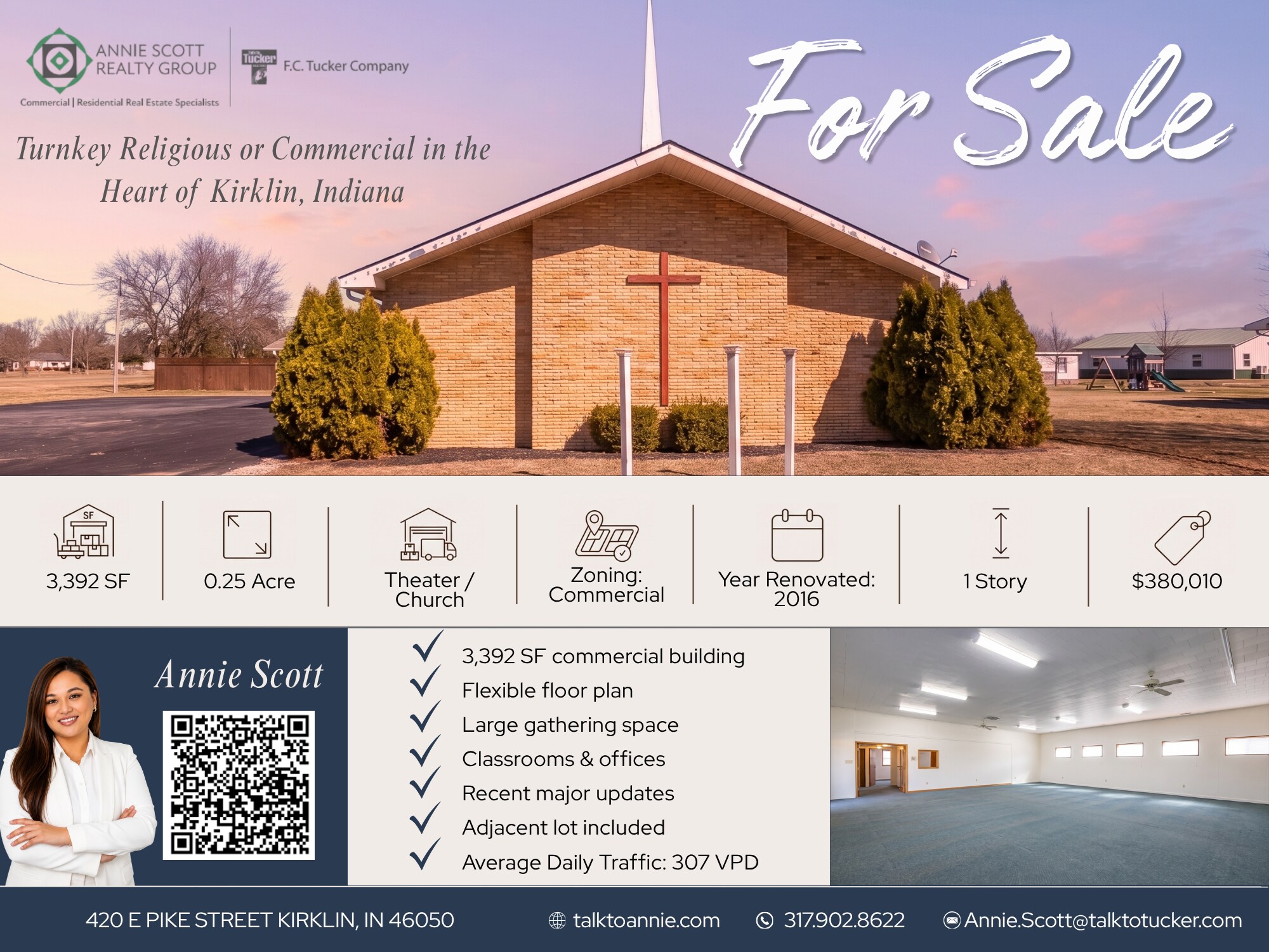 420 E Pike St, Kirklin, IN for Sale