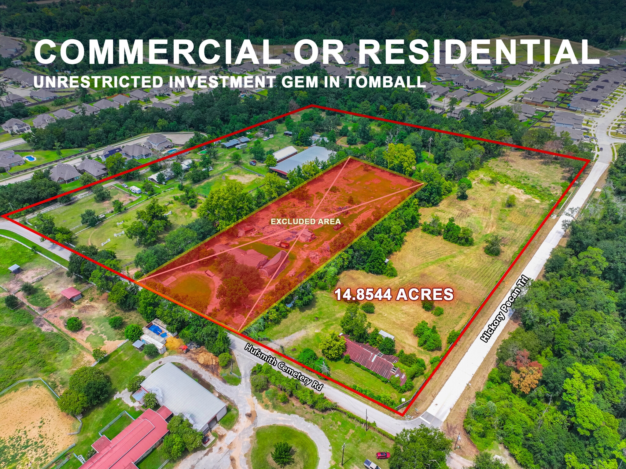 25635 Hufsmith Cemetery Rd, Tomball, TX for Sale