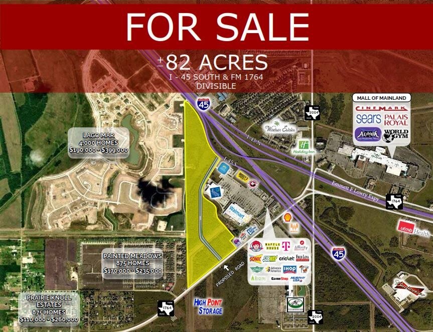 I-45 & FM 1764, La Marque, TX for Sale