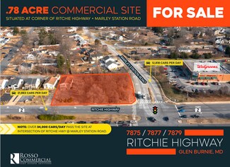 Glen Burnie, MD Commercial Land - 7875-7879 Ritchie Hwy