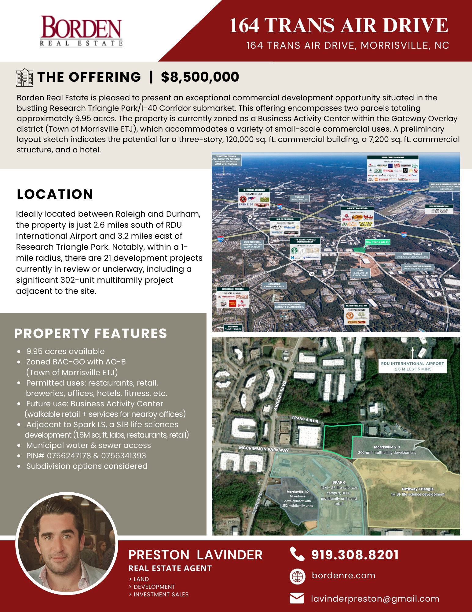164 Trans Air Drive, Morrisville, NC for Sale