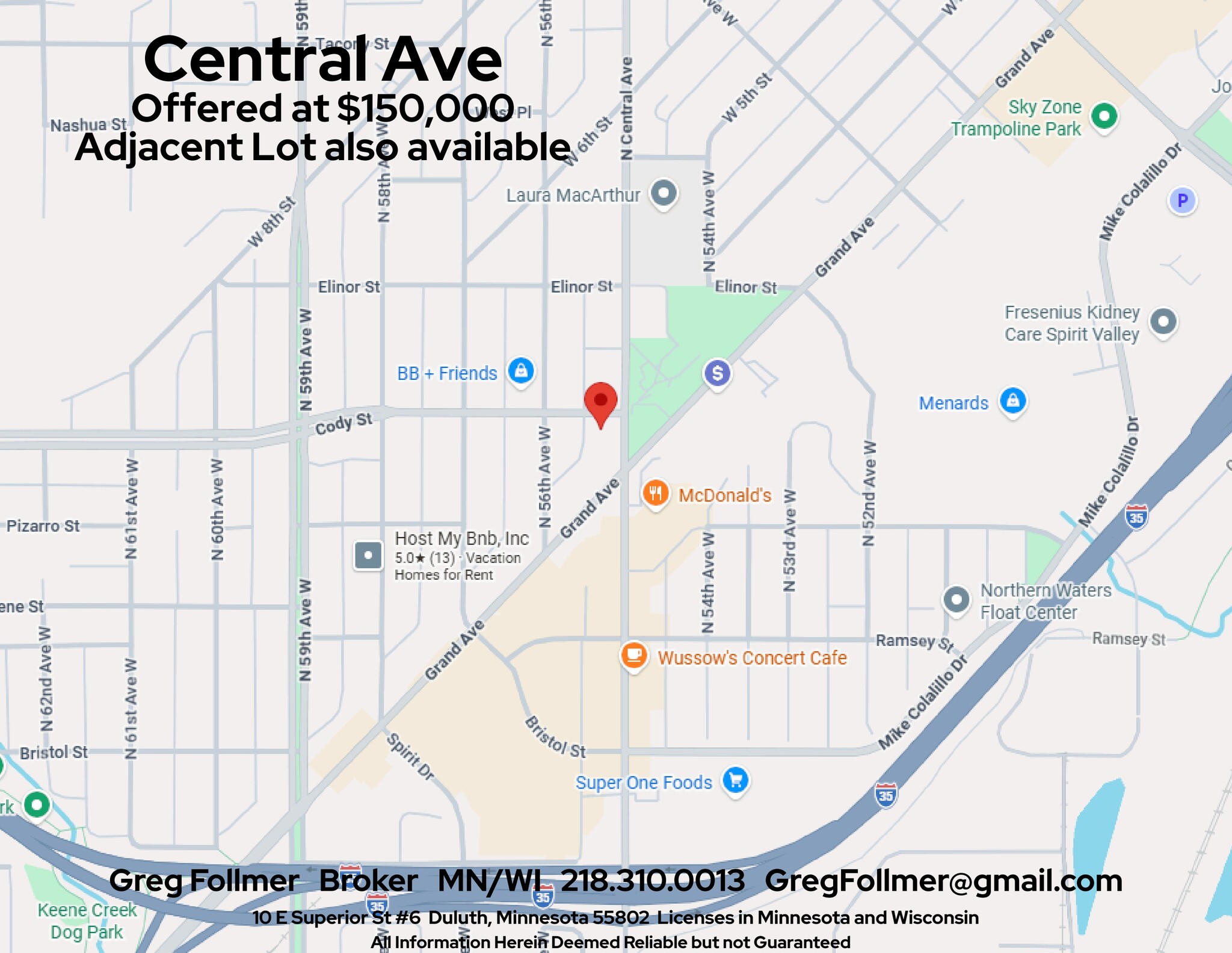 xxx North Central Avenue, Duluth, MN for Sale