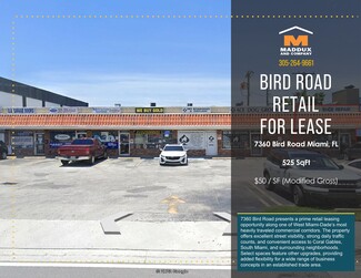 Miami, FL Retail - 7360-7374 Bird Rd Miami, FL Retail - 7360-7374 Bird Rd