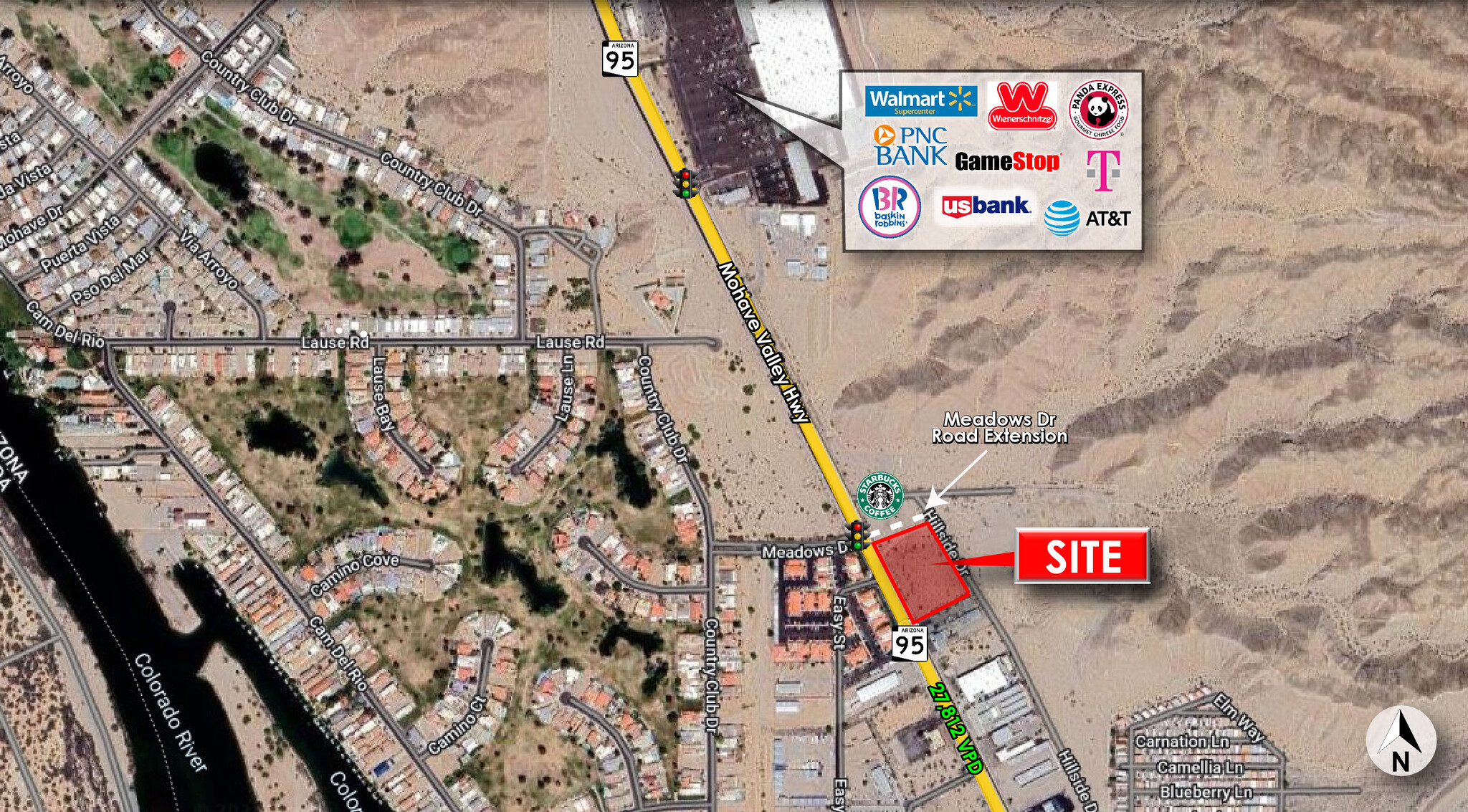 SEC Meadows Drive & Highway 95, Bullhead City, AZ for Sale