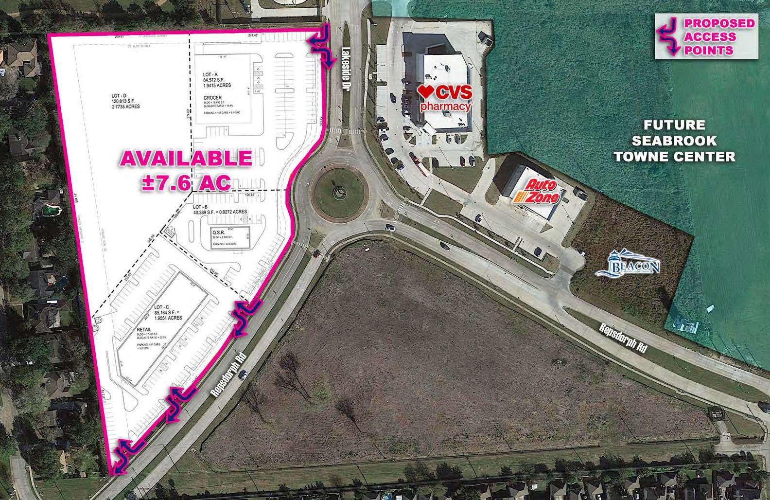 TX-146 & Repsdorph Rd, Seabrook, TX for Sale