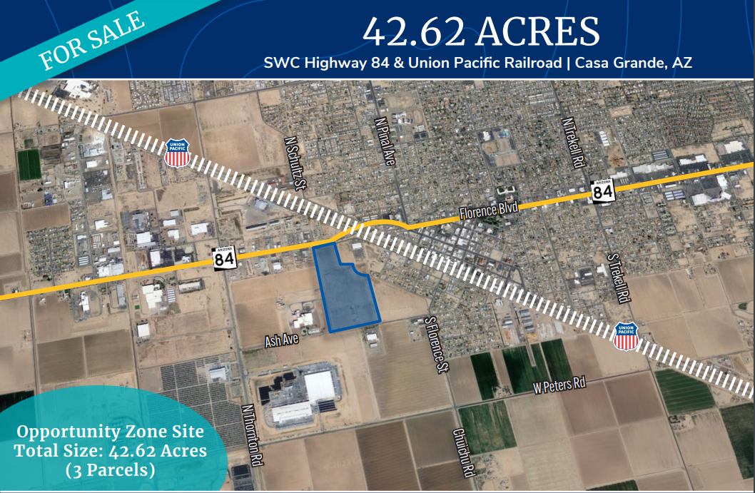 SW Highway 84 & Union Pacific Railroad, Casa Grande, AZ for Sale