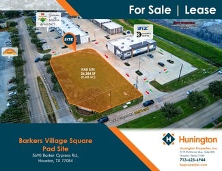 Houston, TX Commercial Land - 3690 Barkers Cypress Rd
