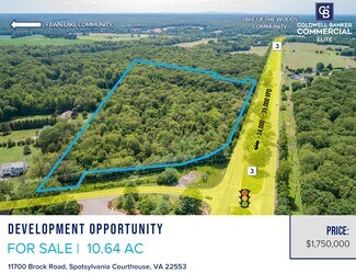 Spotsylvania, VA Residential Land - 11700 Brock Rd