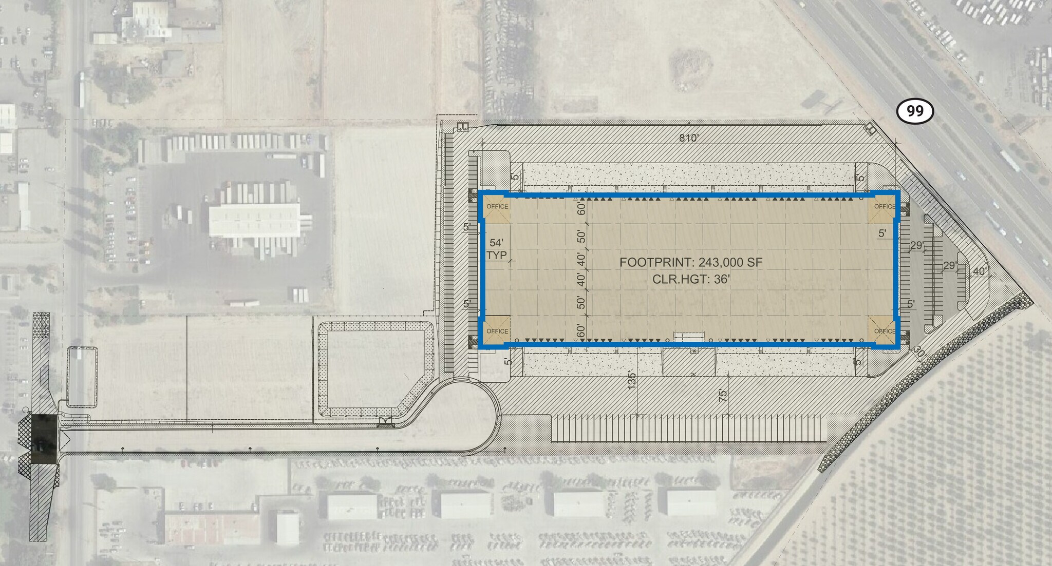 4600 S Chestnut Ave Fresno, CA 93725 Industrial Property for Lease on