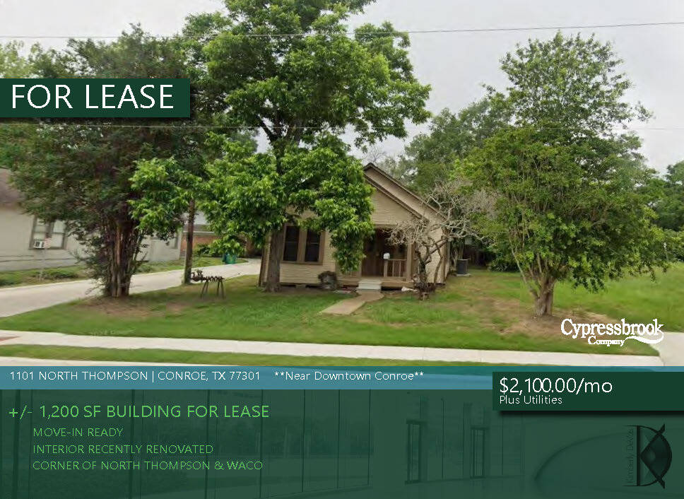 1101 N Thompson St, Conroe, TX for Rent