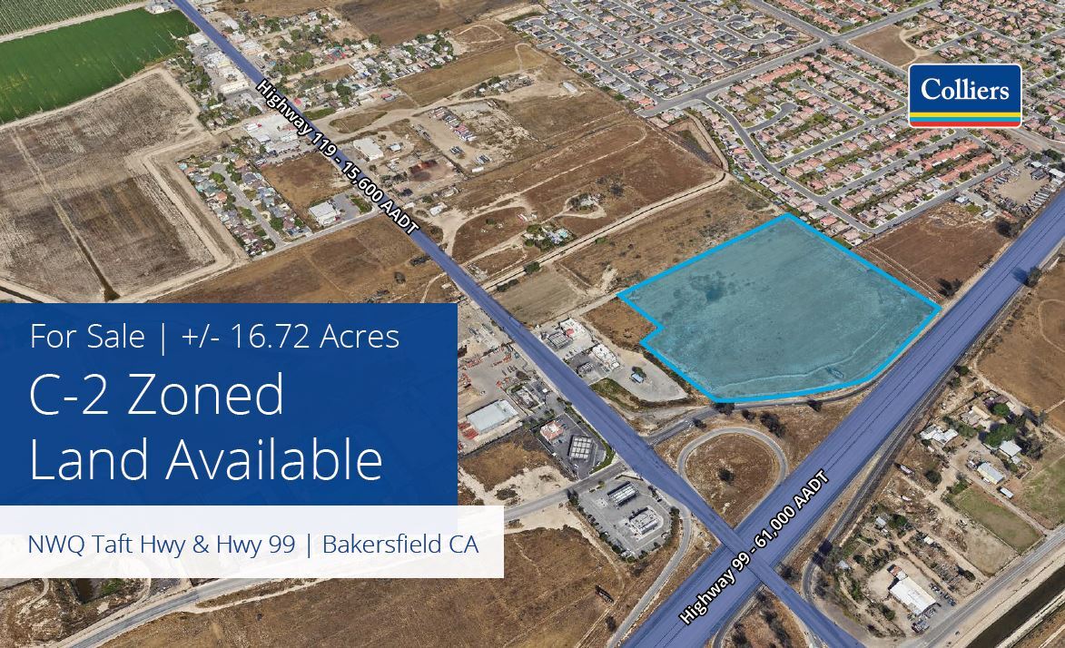 Highway 99 & Taft Highway 199 Hwy Bakersfield, CA 93307 Land Property