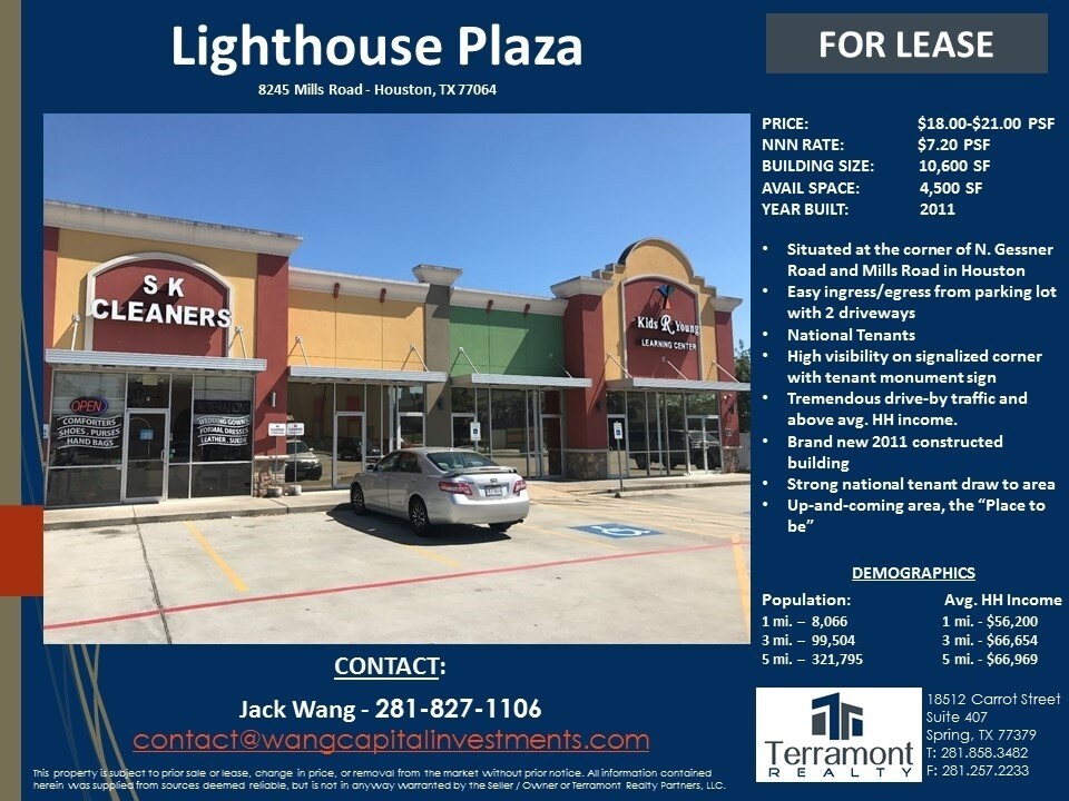 8245 N Mills Rd, Houston, TX for Rent