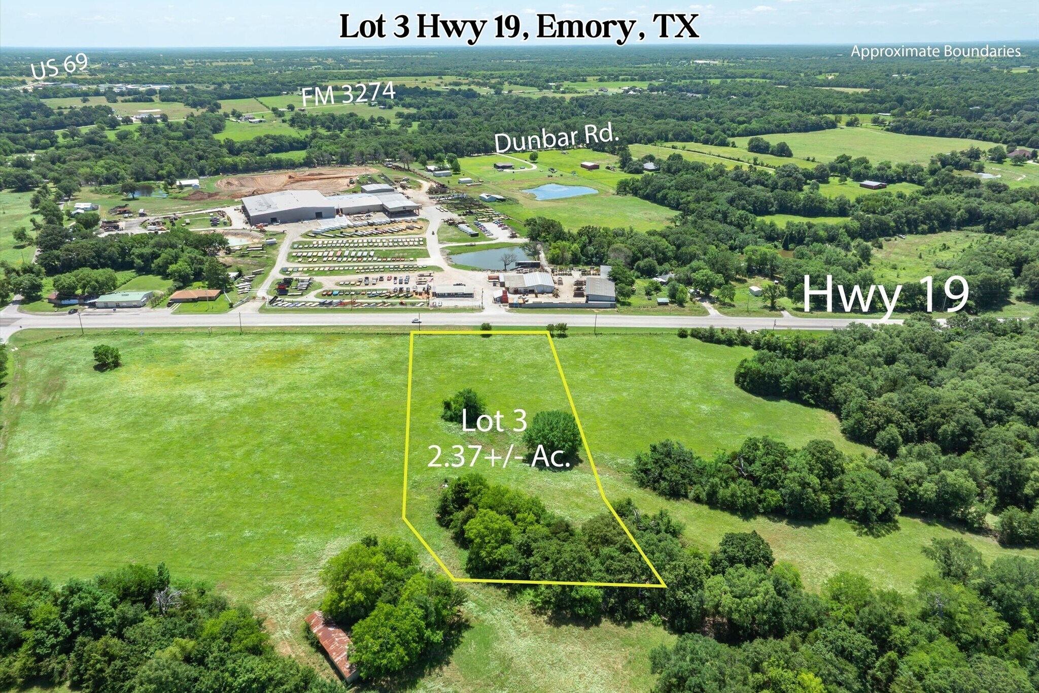 Lot 3 State Hwy 19 hwy, Emory, TX for Sale