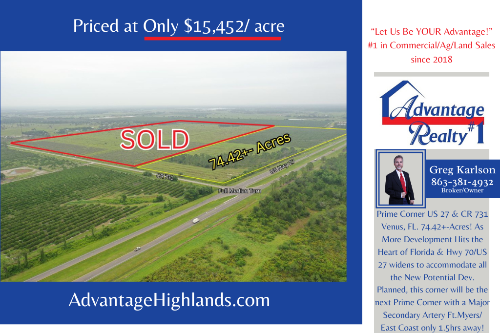 220 US 27 hwy, Venus, FL for Sale