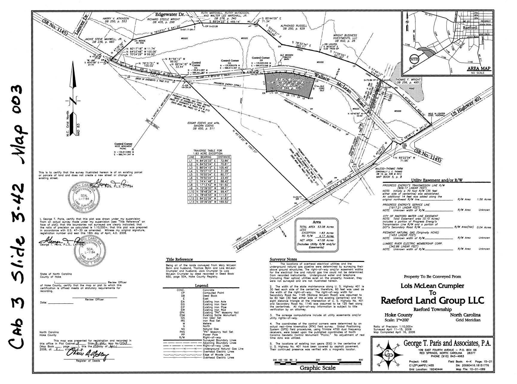 Wallace McLean rd, Raeford, NC for Sale