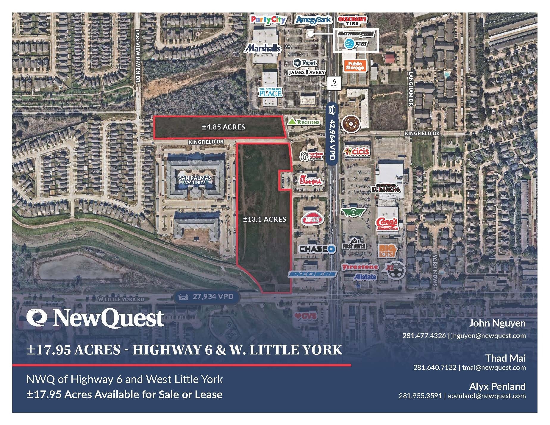 Highway 6 & W Little York, Houston, TX for Sale