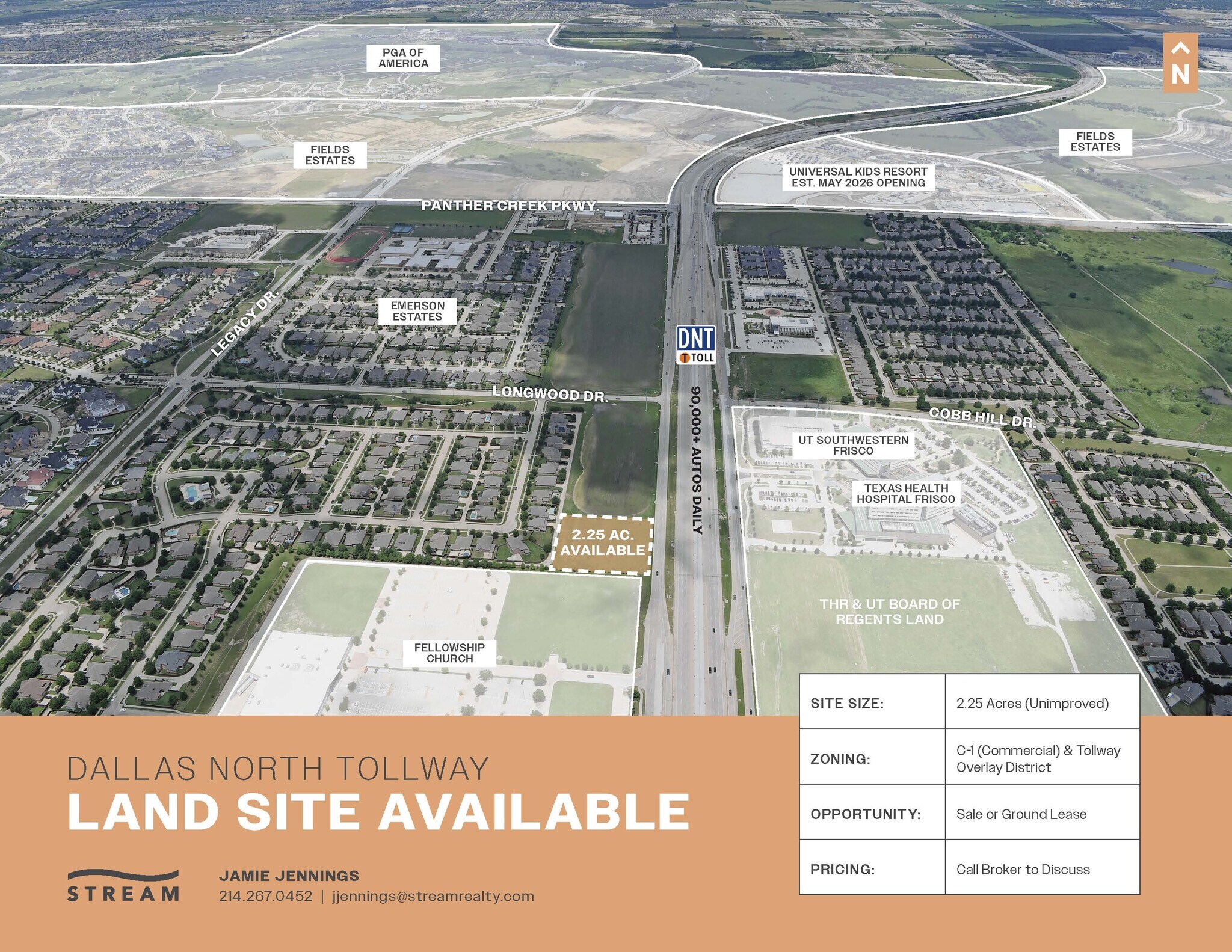 SWQ DNT & Longwood Dr, Frisco, TX for Rent