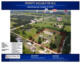 Tomball, TX Commercial Land - 21610 Parker Rd Tomball, TX Commercial Land - 21610 Parker Rd