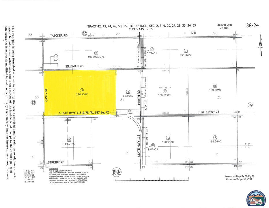 Casey Rd., Brawley, CA for Sale