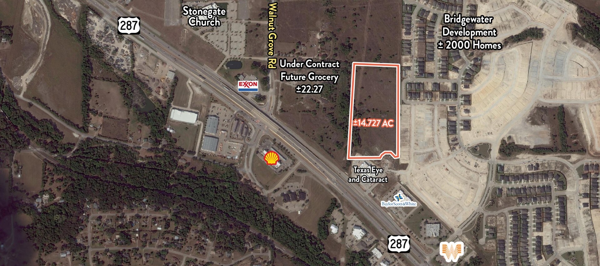 US Highway 287 @ Walnut Grove Rd, Midlothian, TX for Sale