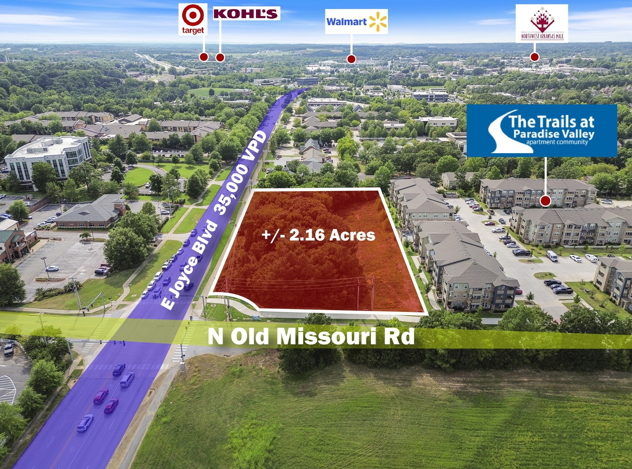 E Joyce Boulevard & Old Missouri rd, Fayetteville, AR for Sale