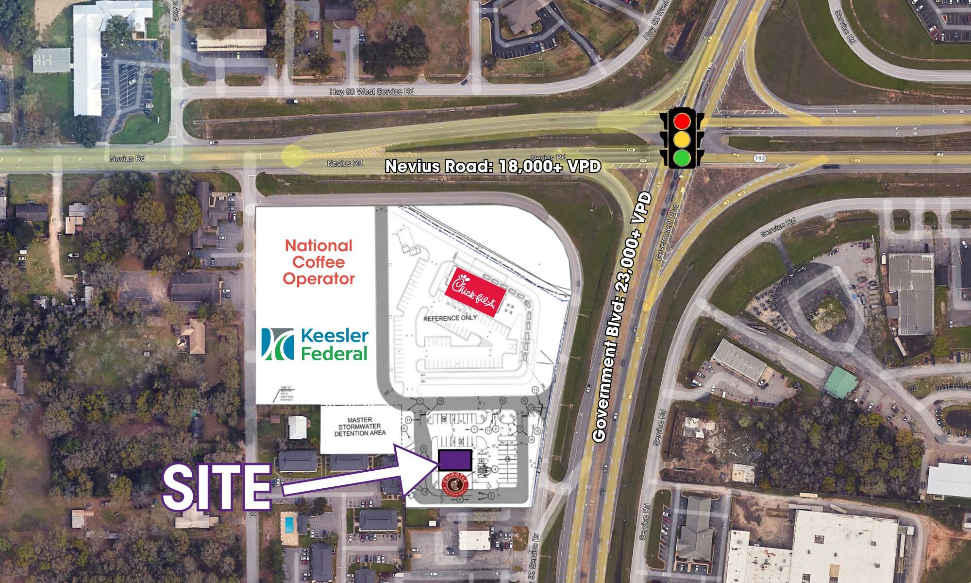NWC Nevius Rd @ Hwy 90, Mobile, AL for Rent