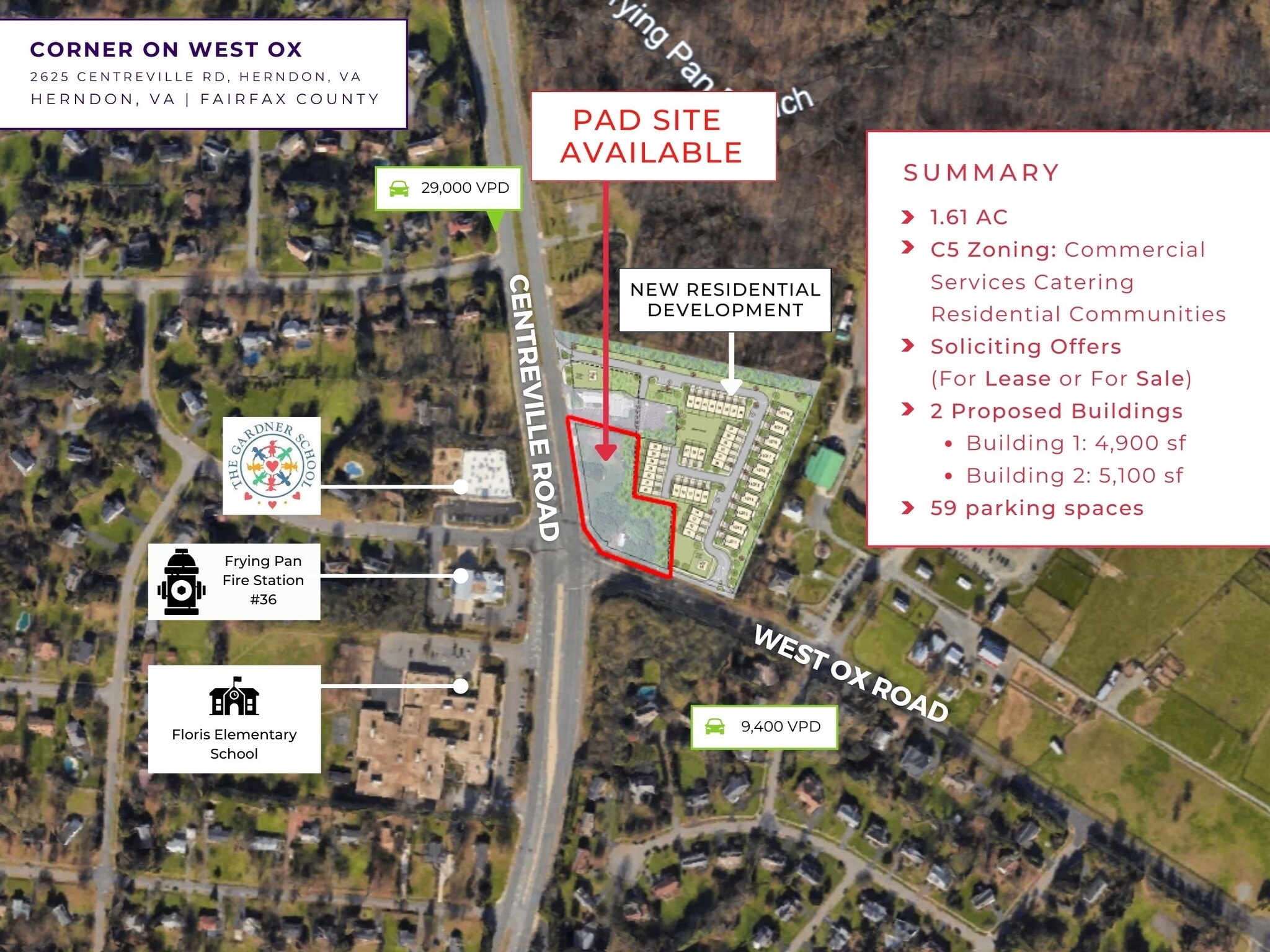 2625 Centreville Rd, Herndon, VA for Sale