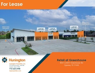 Cypress, TX Retail - 8227 Greenhouse Rd Cypress, TX Retail - 8227 Greenhouse Rd